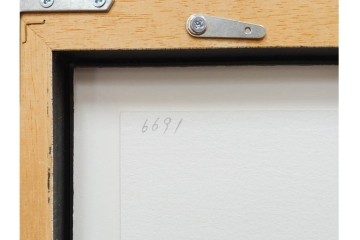 真作　サイン入り　中島千波　172/200　「醍醐の桜」　幻想的な情景が広がるジクレー版画　作品証明書付き　(R-084965)