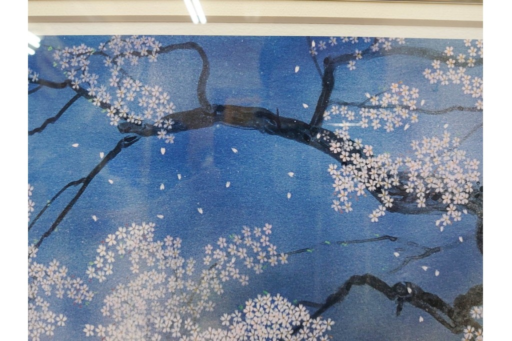 真作　サイン入り　中島千波　172/200　「醍醐の桜」　幻想的な情景が広がるジクレー版画　作品証明書付き　(R-084965)