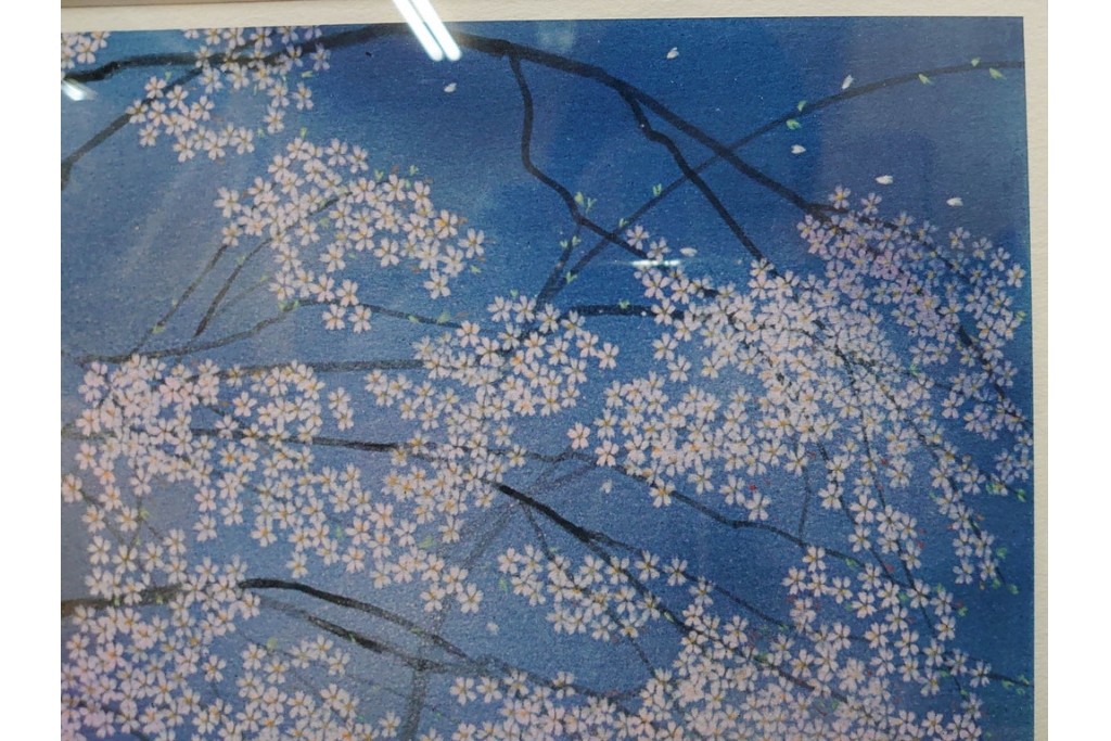 真作　サイン入り　中島千波　172/200　「醍醐の桜」　幻想的な情景が広がるジクレー版画　作品証明書付き　(R-084965)