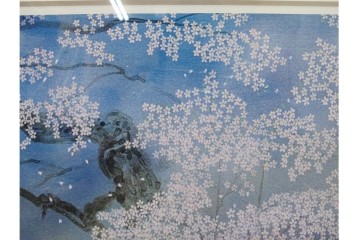真作　サイン入り　中島千波　172/200　「醍醐の桜」　幻想的な情景が広がるジクレー版画　作品証明書付き　(R-084965)