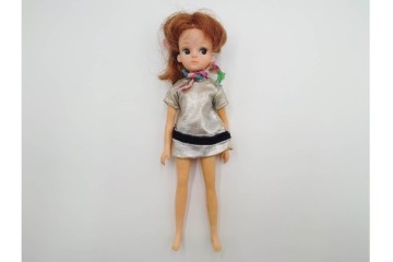 当時物　TAKARA(タカラ)　へそあり・ドットあり・両腕両足連動の初代リカちゃん人形　(R-084966)　