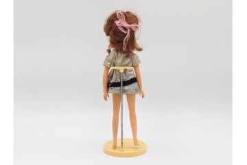 当時物　TAKARA(タカラ)　へそあり・ドットあり・両腕両足連動の初代リカちゃん人形　(R-084966)　