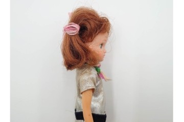 当時物　TAKARA(タカラ)　へそあり・ドットあり・両腕両足連動の初代リカちゃん人形　(R-084966)　