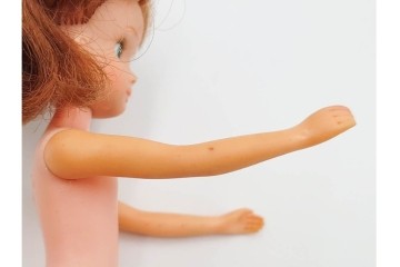 当時物　TAKARA(タカラ)　へそあり・ドットあり・両腕両足連動の初代リカちゃん人形　(R-084966)　