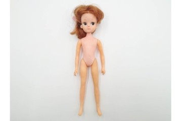 当時物　TAKARA(タカラ)　へそあり・ドットあり・両腕両足連動の初代リカちゃん人形　(R-084966)　