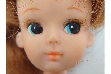 当時物　TAKARA(タカラ)　へそあり・ドットあり・両腕両足連動の初代リカちゃん人形　(R-084966)　