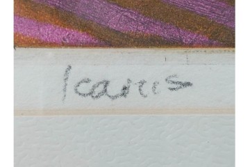 真作　サイン入り　1956年スタンリー・ウィリアム・ヘイター(Stanley William Hayter)作　42/50　「Icarus(イカロス)」　力強い線が印象的な銅版画　外箱付き　(R-084967)