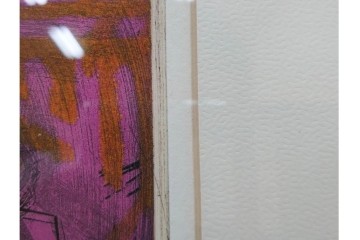 真作　サイン入り　1956年スタンリー・ウィリアム・ヘイター(Stanley William Hayter)作　42/50　「Icarus(イカロス)」　力強い線が印象的な銅版画　外箱付き　(R-084967)