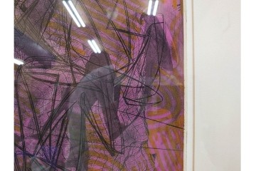 真作　サイン入り　1956年スタンリー・ウィリアム・ヘイター(Stanley William Hayter)作　42/50　「Icarus(イカロス)」　力強い線が印象的な銅版画　外箱付き　(R-084967)