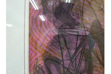 真作　サイン入り　1956年スタンリー・ウィリアム・ヘイター(Stanley William Hayter)作　42/50　「Icarus(イカロス)」　力強い線が印象的な銅版画　外箱付き　(R-084967)