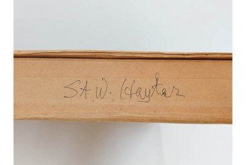 真作　サイン入り　スタンリー・ウィリアム・ヘイター(Stanley William Hayter)　19/50　「Ceyx(ケユクス)」　豊かな色彩と動きが際立つ銅版画　外箱付き　(R-084968)