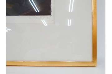 真作　サイン入り　スタンリー・ウィリアム・ヘイター(Stanley William Hayter)　19/50　「Ceyx(ケユクス)」　豊かな色彩と動きが際立つ銅版画　外箱付き　(R-084968)