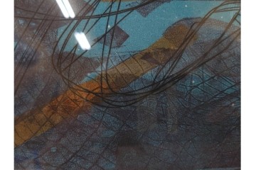 真作　サイン入り　スタンリー・ウィリアム・ヘイター(Stanley William Hayter)　19/50　「Ceyx(ケユクス)」　豊かな色彩と動きが際立つ銅版画　外箱付き　(R-084968)