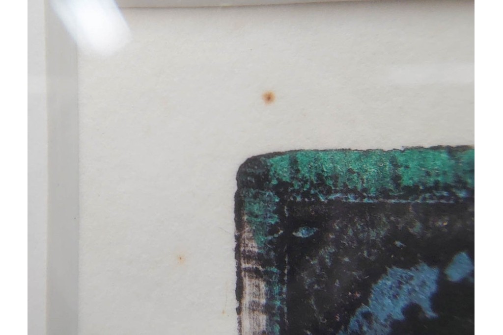 真作　1958年作　サイン入り　スタンリー・ウィリアム・ヘイター(Stanley William Hayter)　「Meduse(メデュース)」　重なり合う線描と色彩表現が印象的な銅版画　外箱付き　(R-084969)