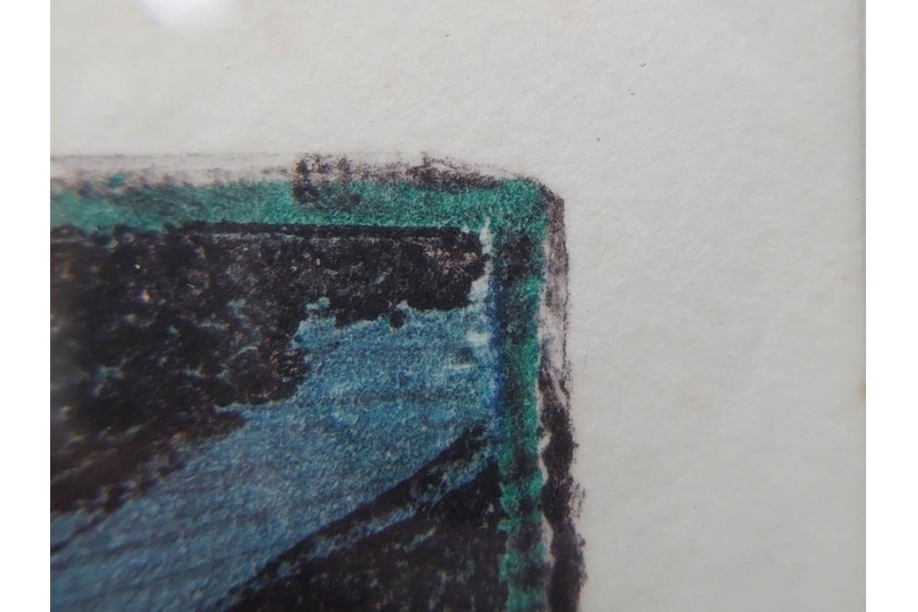 真作　1958年作　サイン入り　スタンリー・ウィリアム・ヘイター(Stanley William Hayter)　「Meduse(メデュース)」　重なり合う線描と色彩表現が印象的な銅版画　外箱付き　(R-084969)