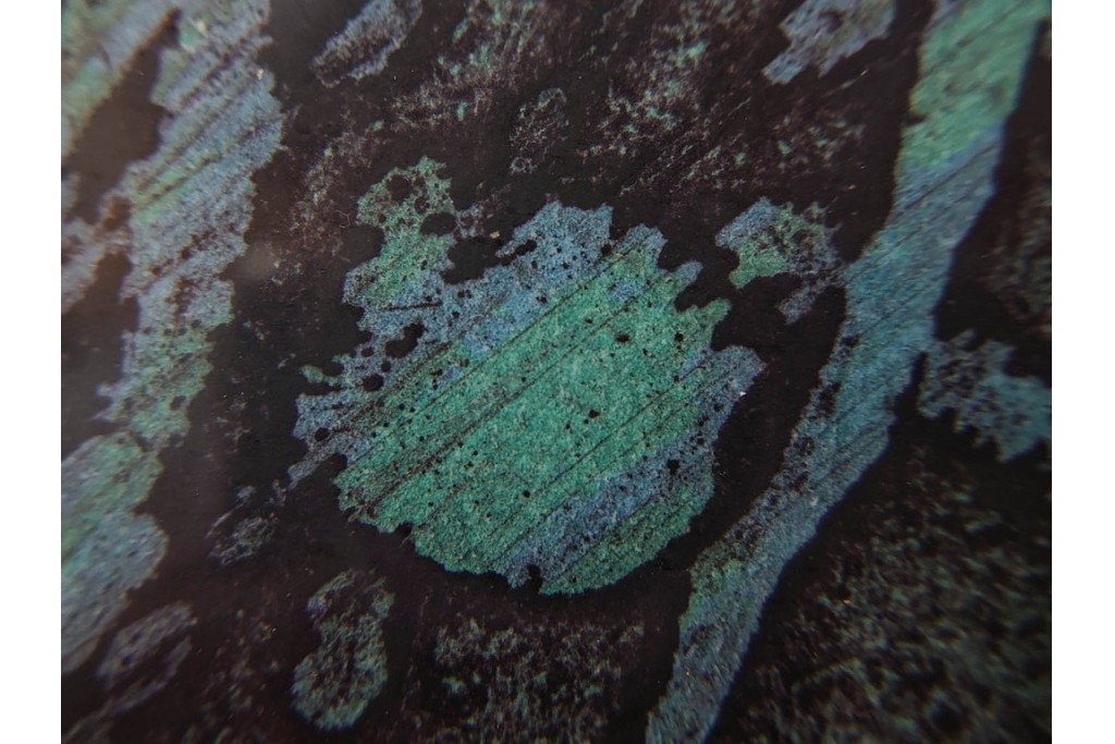 真作　1958年作　サイン入り　スタンリー・ウィリアム・ヘイター(Stanley William Hayter)　「Meduse(メデュース)」　重なり合う線描と色彩表現が印象的な銅版画　外箱付き　(R-084969)