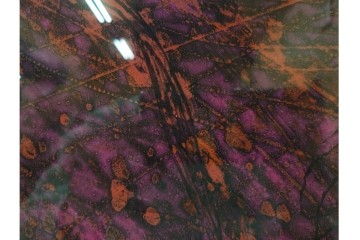 真作　サイン入り　1963年作　スタンリー・ウィリアム・ヘイター(Stanley William Hayter)　18/50　「Red Flow(レッド・フロー)」赤を基調とした色彩と流動的な線表現が印象的な銅版画　外箱付き　(R-084970)