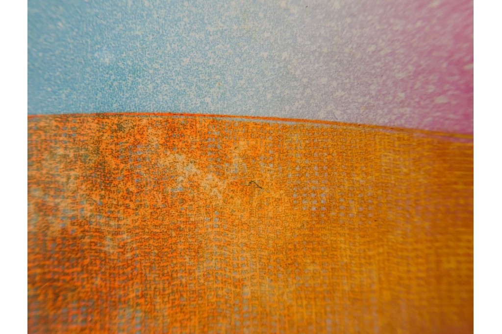 真作　サイン入り　1985年作　スタンリー・ウィリアム・ヘイター(Stanley William Hayter)　7/50　「Sagittarius(サジタリウス)」　鮮やかな色面と躍動的な線描が印象的な銅版画　外箱付き　(R-084971)