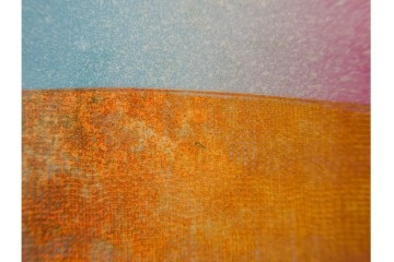 真作　サイン入り　1985年作　スタンリー・ウィリアム・ヘイター(Stanley William Hayter)　7/50　「Sagittarius(サジタリウス)」　鮮やかな色面と躍動的な線描が印象的な銅版画　外箱付き　(R-084971)