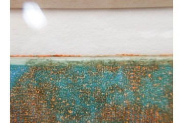 真作　サイン入り　1985年作　スタンリー・ウィリアム・ヘイター(Stanley William Hayter)　7/50　「Sagittarius(サジタリウス)」　鮮やかな色面と躍動的な線描が印象的な銅版画　外箱付き　(R-084971)