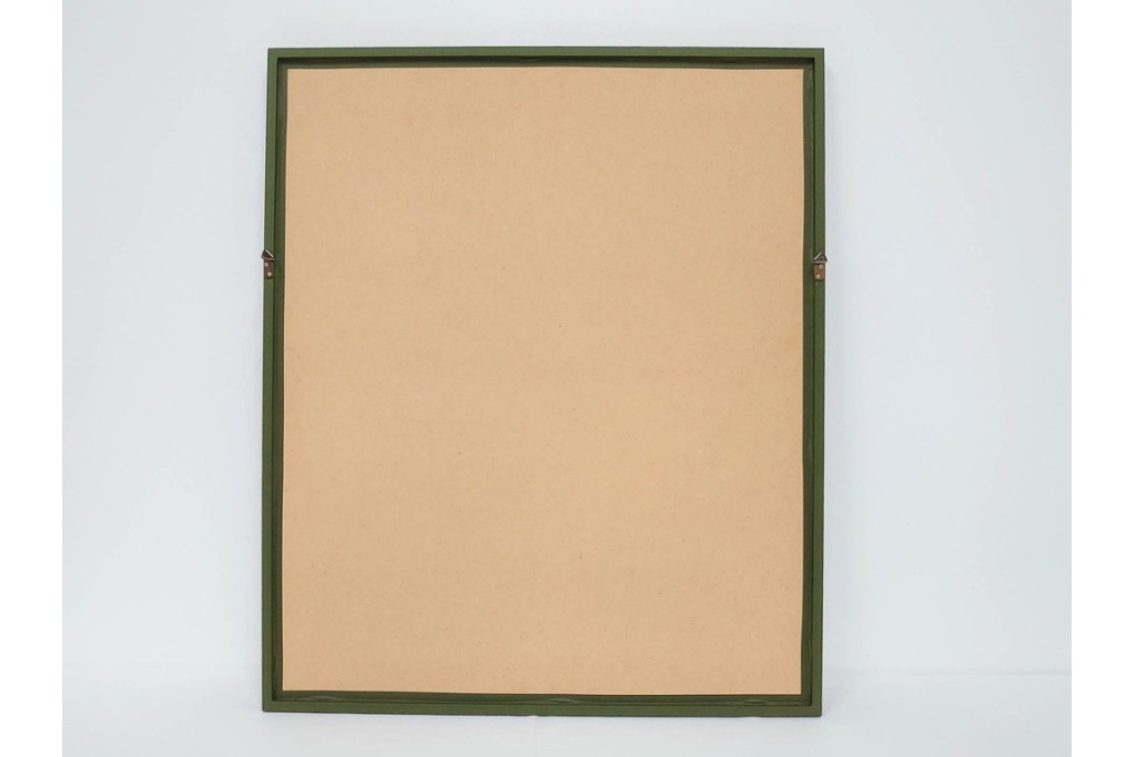 真作　サイン入り　1962年作　スタンリー・ウィリアム・ヘイター(Stanley William Hayter)　44/50　「Tropic Stream(トロピック・ストリーム)」　緑と褐色の色面に流動的な線描が重なり合う銅版画　外箱付き　(R-084972)　