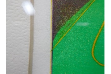 真作　サイン入り　1976年作　スタンリー・ウィリアム・ヘイター(Stanley William Hayter)　66/75　「Chinese Circus(チャイニーズ・サーカス)」　色彩と奔放な線が響き合う銅版画　外箱付き　(R-084973)　