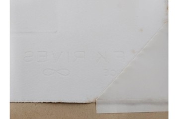 真作　サイン入り　1976年作　スタンリー・ウィリアム・ヘイター(Stanley William Hayter)　66/75　「Chinese Circus(チャイニーズ・サーカス)」　色彩と奔放な線が響き合う銅版画　外箱付き　(R-084973)　