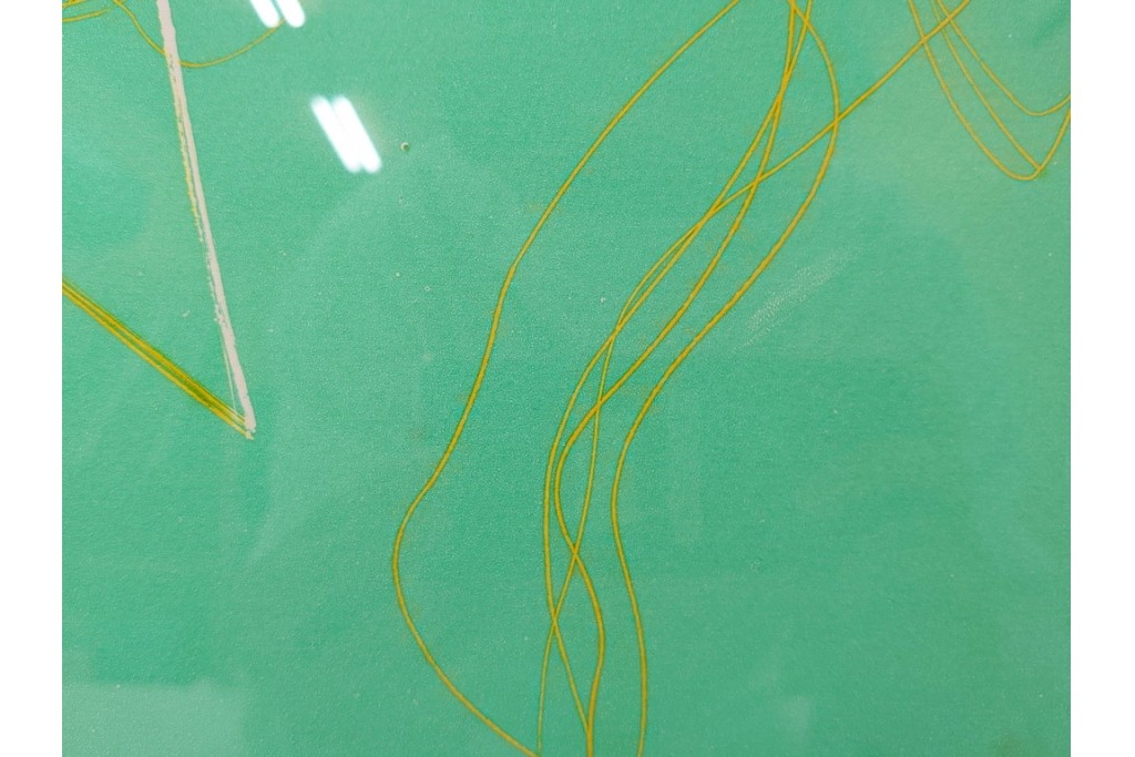 真作　サイン入り　1976年作　スタンリー・ウィリアム・ヘイター(Stanley William Hayter)　66/75　「Chinese Circus(チャイニーズ・サーカス)」　色彩と奔放な線が響き合う銅版画　外箱付き　(R-084973)　