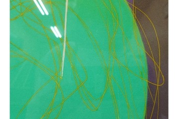 真作　サイン入り　1976年作　スタンリー・ウィリアム・ヘイター(Stanley William Hayter)　66/75　「Chinese Circus(チャイニーズ・サーカス)」　色彩と奔放な線が響き合う銅版画　外箱付き　(R-084973)　