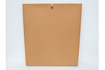 真作　サイン入り　1966年作　スタンリー・ウィリアム・ヘイター(Stanley William Hayter)　48/50　「Magnetic Field(マグネティック・フィールド)」　磁場のうねりを思わせる反復する線と色面が印象的な銅版画　外箱付き　(R-084974)