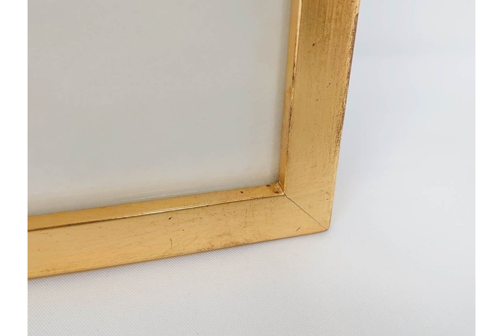 真作　サイン入り　1966年作　スタンリー・ウィリアム・ヘイター(Stanley William Hayter)　48/50　「Magnetic Field(マグネティック・フィールド)」　磁場のうねりを思わせる反復する線と色面が印象的な銅版画　外箱付き　(R-084974)