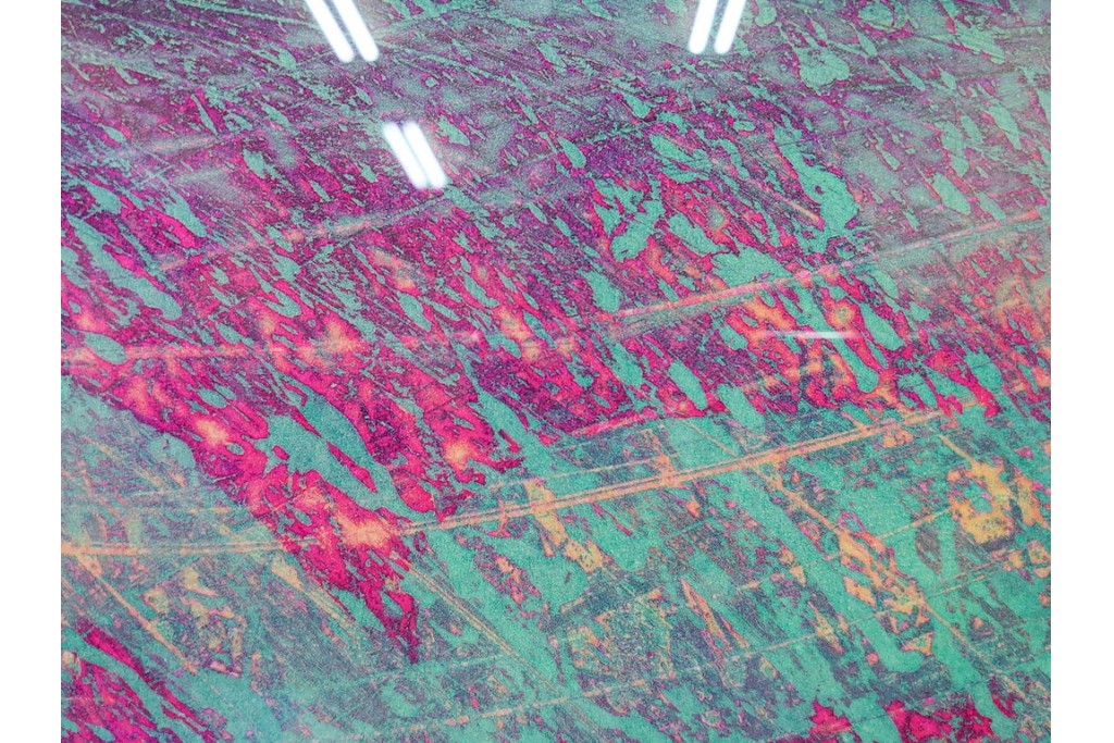 真作　サイン入り　1964年作　スタンリー・ウィリアム・ヘイター(Stanley William Hayter)　16/50　「Rapides(急流)」　穏やかな色彩の重なりが空間に彩りを添える銅版画　外箱付き　(R-084975)