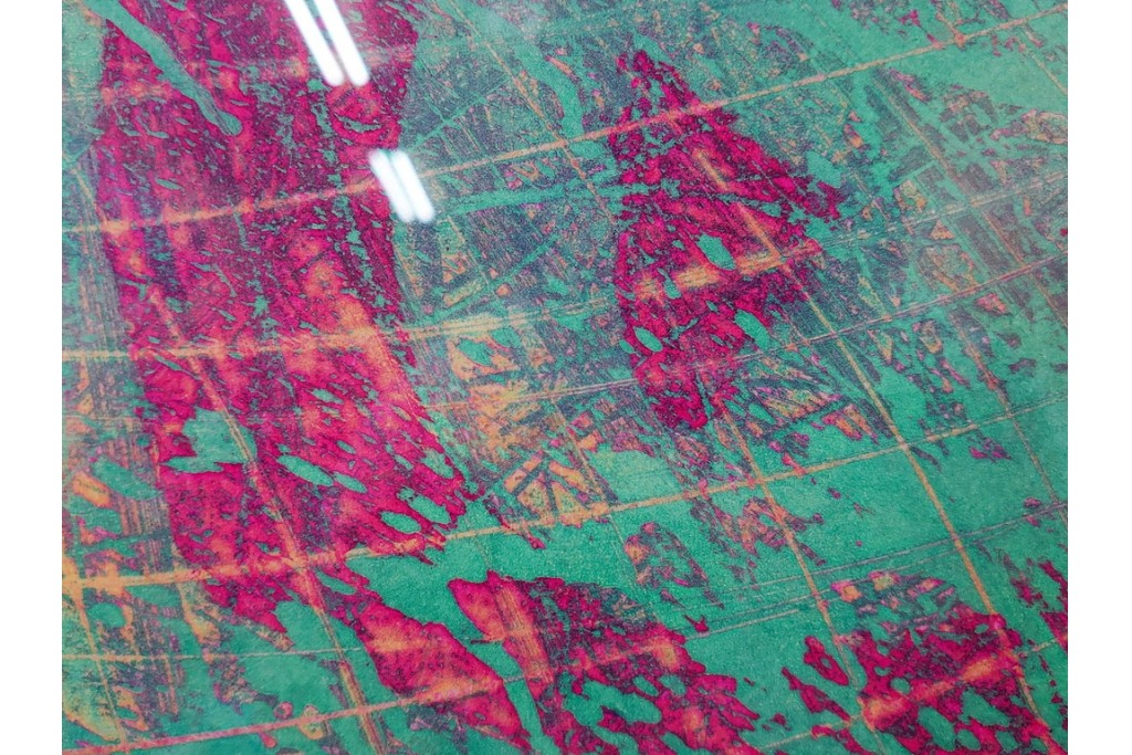 真作　サイン入り　1964年作　スタンリー・ウィリアム・ヘイター(Stanley William Hayter)　16/50　「Rapides(急流)」　穏やかな色彩の重なりが空間に彩りを添える銅版画　外箱付き　(R-084975)