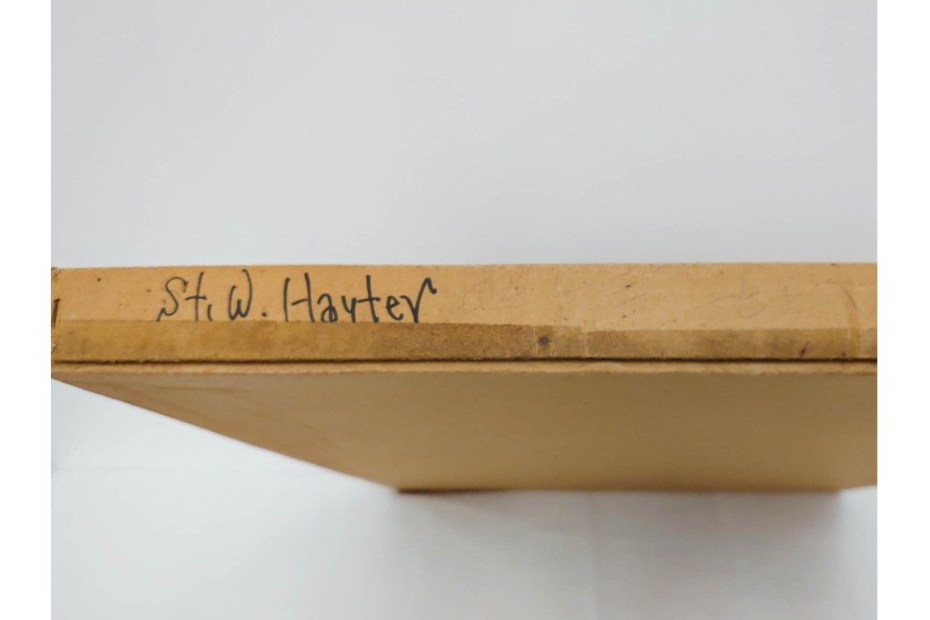 真作　サイン入り　1957年作　スタンリー・ウィリアム・ヘイター(Stanley William Hayter)　31/50　「Les Erinnyes(エリニュスの女神たち)」　鋭い線の重なりが印象的な銅版画　外箱付き　(R-084976)