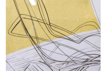 真作　サイン入り　1957年作　スタンリー・ウィリアム・ヘイター(Stanley William Hayter)　31/50　「Les Erinnyes(エリニュスの女神たち)」　鋭い線の重なりが印象的な銅版画　外箱付き　(R-084976)