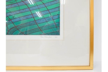 真作　サイン入り　1976年作　スタンリー・ウィリアム・ヘイター(Stanley William Hayter)　50/75　「Sea Serpent(シー・サーペント)」　深海のうねりを思わせる銅版画　外箱付き　(R-084977)　