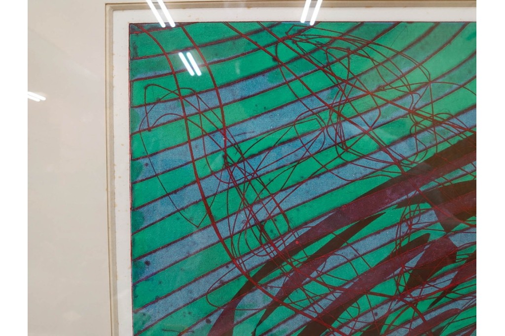 真作　サイン入り　1976年作　スタンリー・ウィリアム・ヘイター(Stanley William Hayter)　50/75　「Sea Serpent(シー・サーペント)」　深海のうねりを思わせる銅版画　外箱付き　(R-084977)　