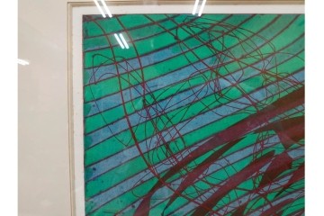 真作　サイン入り　1976年作　スタンリー・ウィリアム・ヘイター(Stanley William Hayter)　50/75　「Sea Serpent(シー・サーペント)」　深海のうねりを思わせる銅版画　外箱付き　(R-084977)　