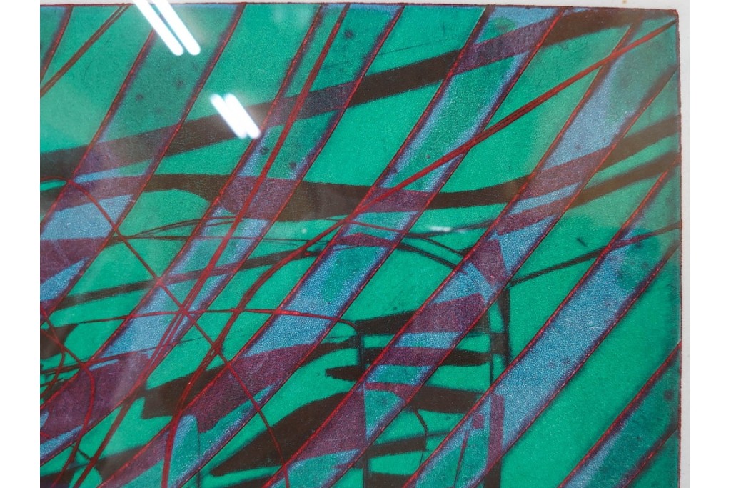 真作　サイン入り　1976年作　スタンリー・ウィリアム・ヘイター(Stanley William Hayter)　50/75　「Sea Serpent(シー・サーペント)」　深海のうねりを思わせる銅版画　外箱付き　(R-084977)　