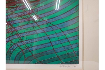 真作　サイン入り　1976年作　スタンリー・ウィリアム・ヘイター(Stanley William Hayter)　50/75　「Sea Serpent(シー・サーペント)」　深海のうねりを思わせる銅版画　外箱付き　(R-084977)　