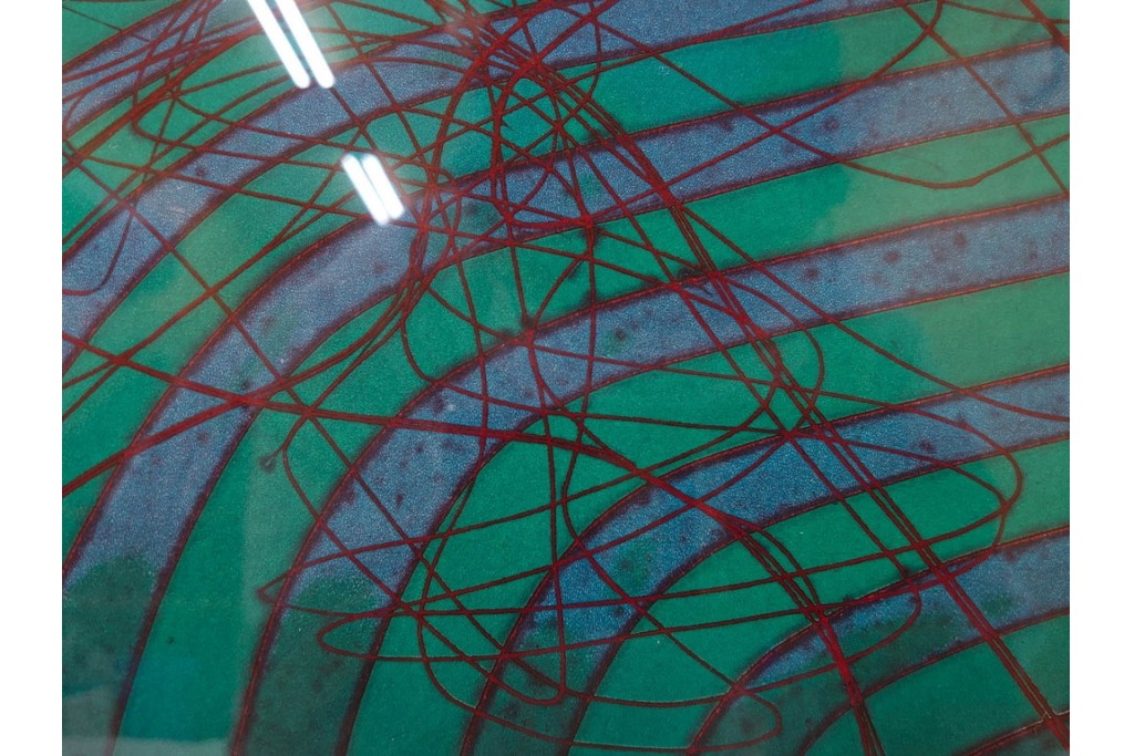 真作　サイン入り　1976年作　スタンリー・ウィリアム・ヘイター(Stanley William Hayter)　50/75　「Sea Serpent(シー・サーペント)」　深海のうねりを思わせる銅版画　外箱付き　(R-084977)　