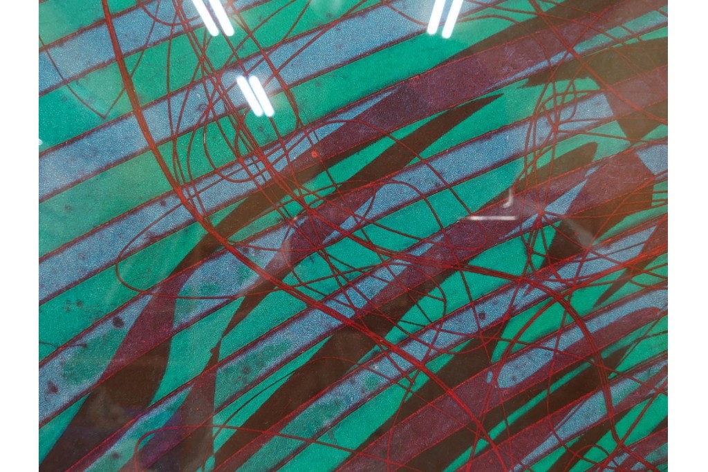 真作　サイン入り　1976年作　スタンリー・ウィリアム・ヘイター(Stanley William Hayter)　50/75　「Sea Serpent(シー・サーペント)」　深海のうねりを思わせる銅版画　外箱付き　(R-084977)　