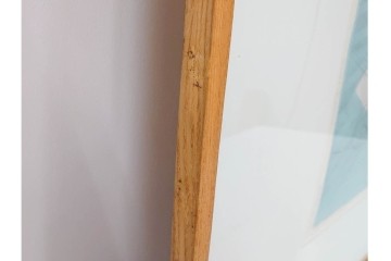 真作　サイン入り　1957年スタンリー・ウィリアム・ヘイター(Stanley William Hayter)作　「Combat Sous Marin」　銅板画　外箱付き　(R-084978)