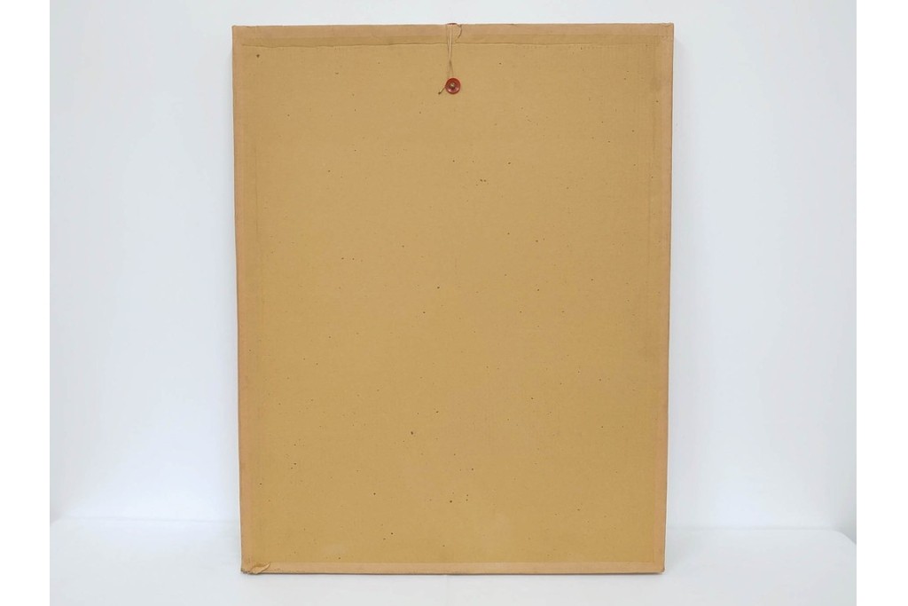 真作　サイン入り　1964年作　スタンリー・ウィリアム・ヘイター(Stanley William Hayter)　12/50　「Confluence(コンフルエンス)」　流れ込む線と色彩が静かな余韻を感じさせる銅版画　外箱付き　(R-084979)