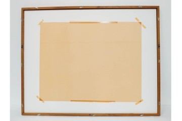 真作　サイン入り　1964年作　スタンリー・ウィリアム・ヘイター(Stanley William Hayter)　12/50　「Confluence(コンフルエンス)」　流れ込む線と色彩が静かな余韻を感じさせる銅版画　外箱付き　(R-084979)