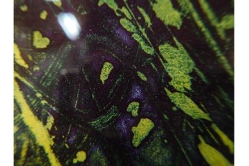 真作　サイン入り　1964年作　スタンリー・ウィリアム・ヘイター(Stanley William Hayter)　12/50　「Confluence(コンフルエンス)」　流れ込む線と色彩が静かな余韻を感じさせる銅版画　外箱付き　(R-084979)