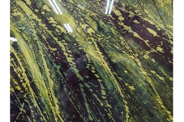 真作　サイン入り　1964年作　スタンリー・ウィリアム・ヘイター(Stanley William Hayter)　12/50　「Confluence(コンフルエンス)」　流れ込む線と色彩が静かな余韻を感じさせる銅版画　外箱付き　(R-084979)