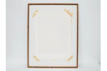 真作　サイン入り　1968年作　スタンリー・ウィリアム・ヘイター(Stanley William Hayter)　「Vortex(ボルテックス)」　渦巻く線と色彩が静かに視線を引き寄せる銅版画　外箱付き　(R-084980)