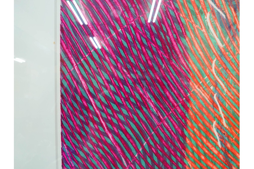 真作　サイン入り　1968年作　スタンリー・ウィリアム・ヘイター(Stanley William Hayter)　「Vortex(ボルテックス)」　渦巻く線と色彩が静かに視線を引き寄せる銅版画　外箱付き　(R-084980)