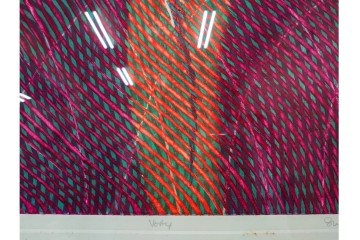 真作　サイン入り　1968年作　スタンリー・ウィリアム・ヘイター(Stanley William Hayter)　「Vortex(ボルテックス)」　渦巻く線と色彩が静かに視線を引き寄せる銅版画　外箱付き　(R-084980)